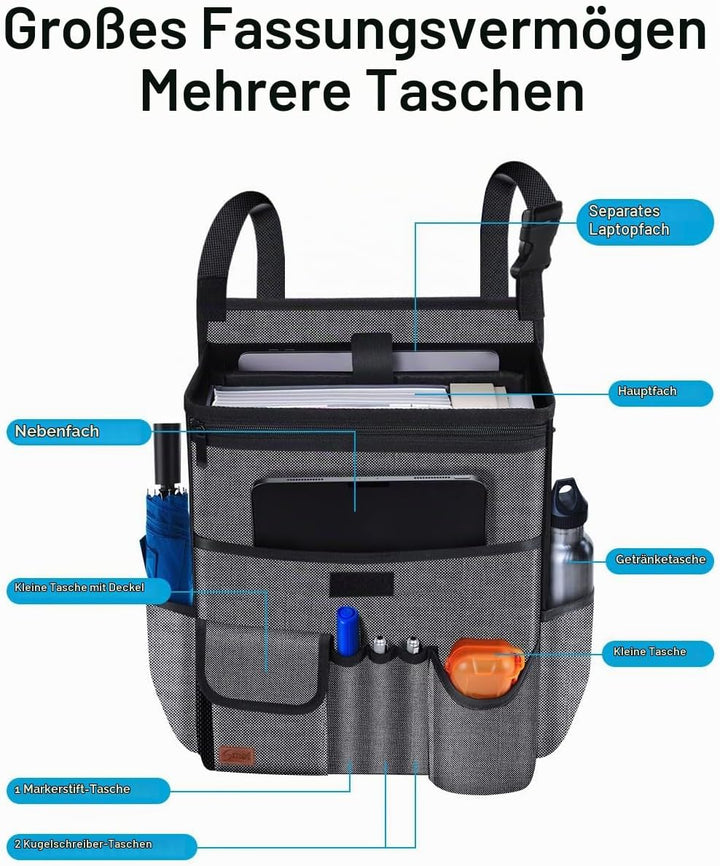 Smof Auto Organizer für Vordersitz/Beifahrersitz, Rücksitz-hängenden Autositz Organizer für Dateien,