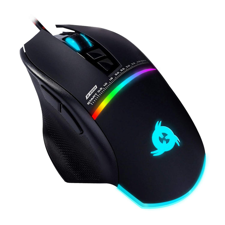 KLIM Skill Gaming Maus - High Precision PC Gaming Mouse USB - Neue 2023 - Wählbare DPI-Einstellung –