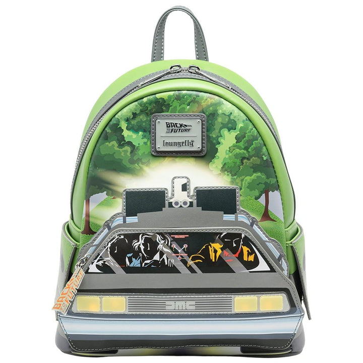 Loungefly Universal Back to the Future Light Up DeLorean Damen Rucksack, Mehrfarbig, Btfbk0007