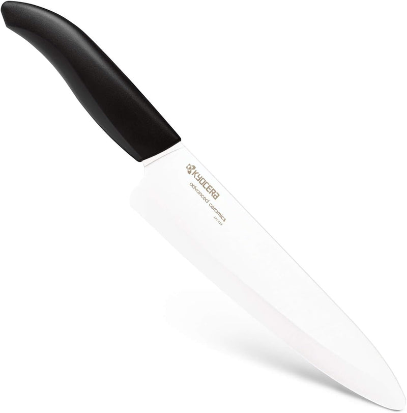 Kyocera GEN Serie, kleines Keramik-Kochmesser, Klingenlänge 18 cm, schwarzer Griff, 30,2 x 4,4 x 1,9