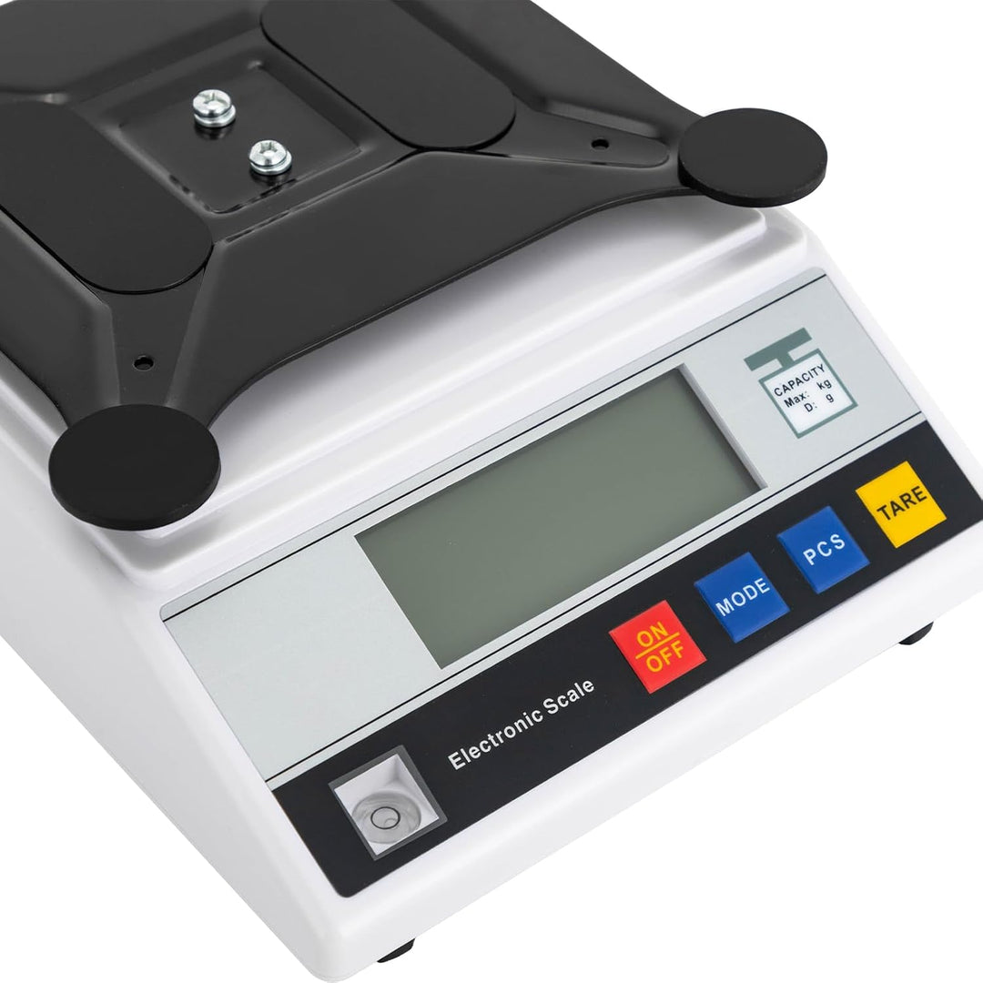 Elektronische Laborwaage Digitalwaage 6kg/0,1g | Edelstahl Küchenwaage, LCD Zähl- und Tarafunktion Z