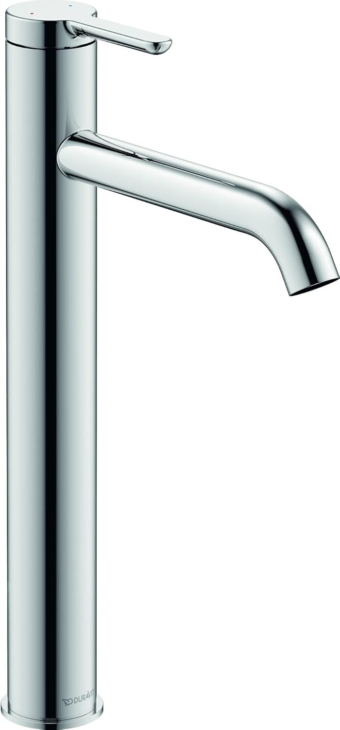 Duravit C11040 C.1 Waschtischarmatur, Grösse XL (Auslauf Höhe 233 mm). Wasserhahn Bad in Chrom XL oh