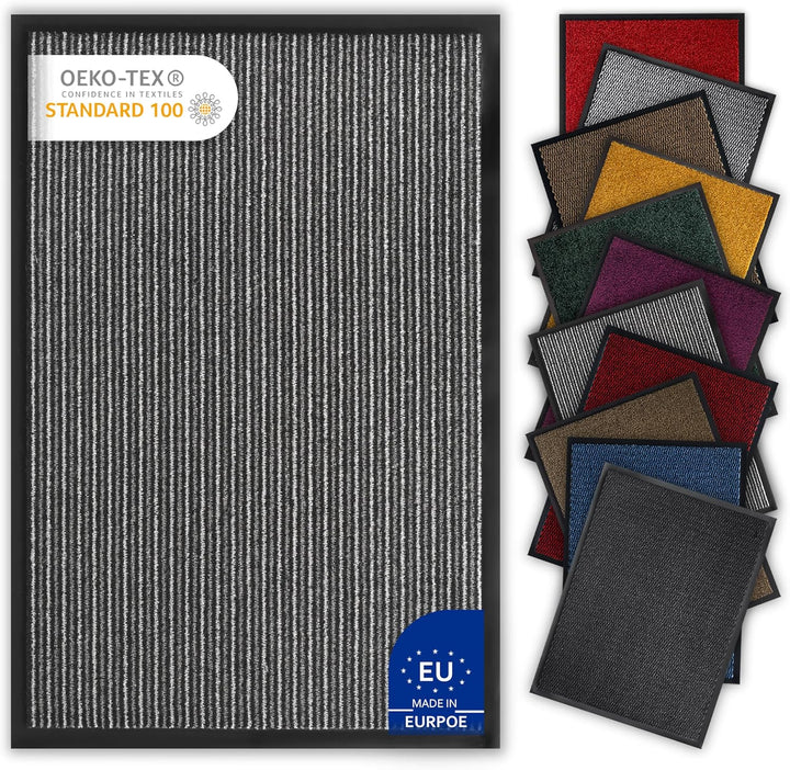Bodenständig® Saubere Schuhe Dank saugstarkem Stoff (robust) perfekte Grösse Schwarz in 60x90cm - Fu