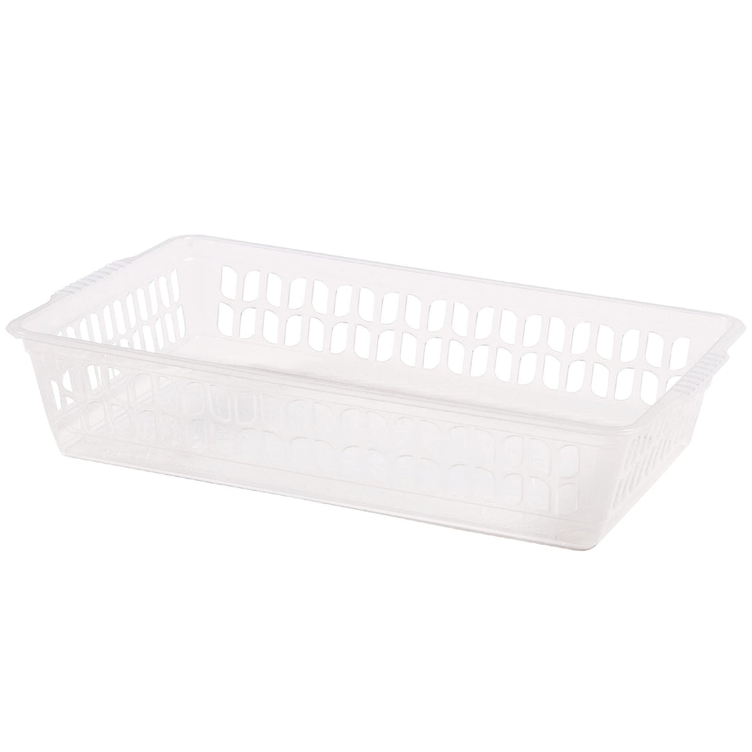 #11 24x Aufbewahrungskorb klein - transparent - 25 x 15 - Körbchen - Kunststoffkorb - Organizer - Or