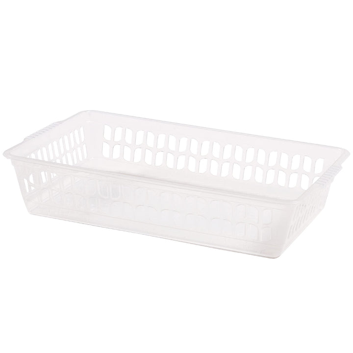 #11 24x Aufbewahrungskorb klein - transparent - 25 x 15 - Körbchen - Kunststoffkorb - Organizer - Or