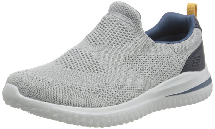 Skechers Herren Delson 3.0 FairfieldSneaker 40 EU Gray Knit Synthetic, 40 EU Gray Knit Synthetic