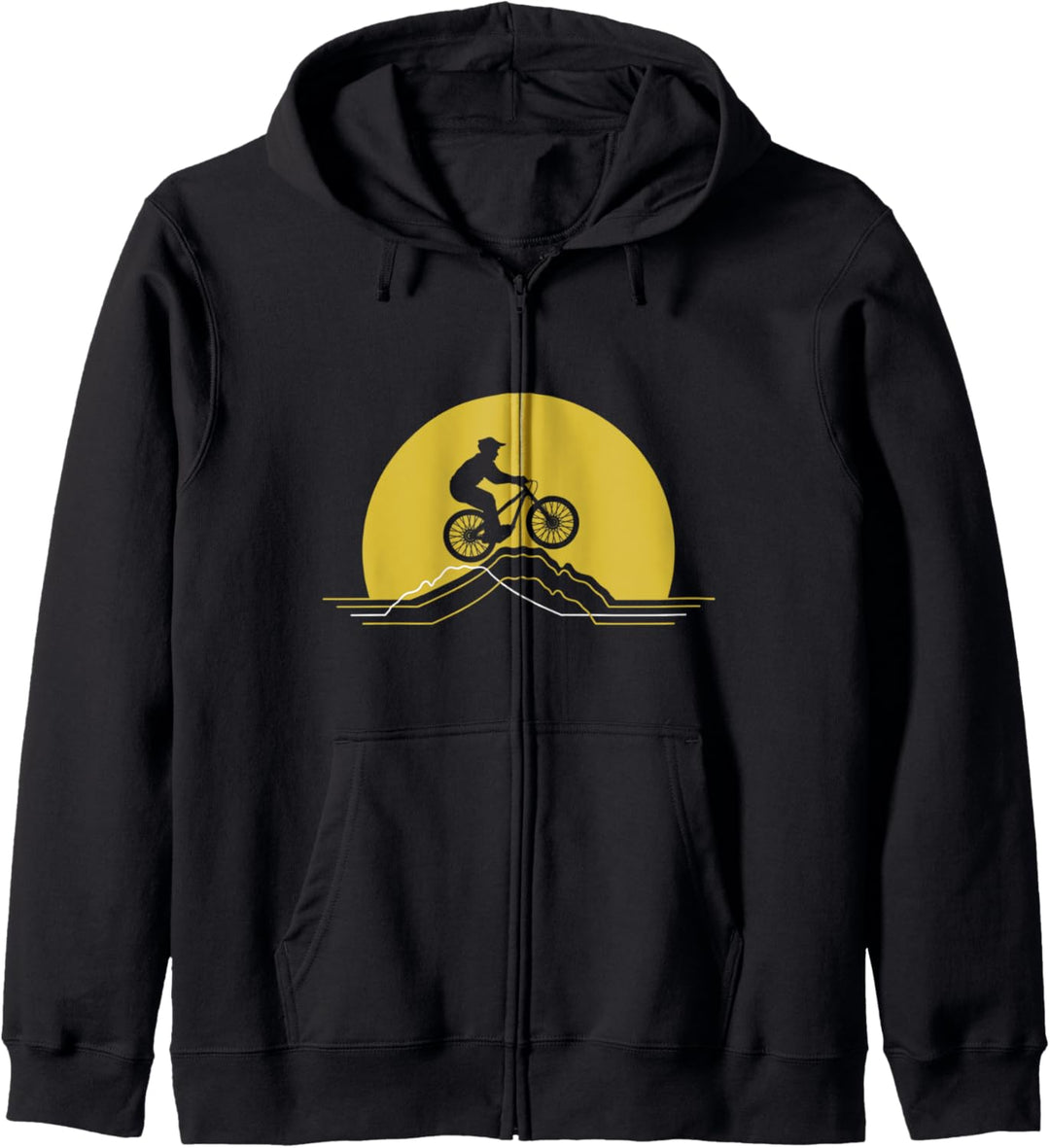 Mountainbike Geschenke Mountainbike Grafik Kapuzenjacke