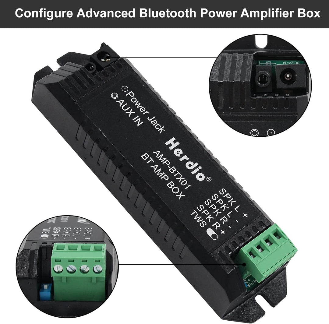 Herdio 6,5 Zoll BluetoothDeckenlautsprecher, 160 Watt Kompatibel Einbaulautsprecher, Bündige Montage