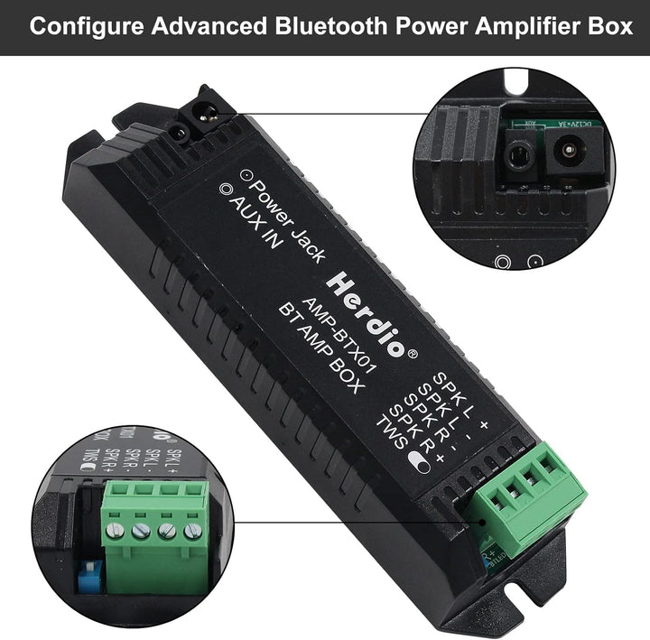Herdio 6,5 Zoll BluetoothDeckenlautsprecher, 160 Watt Kompatibel Einbaulautsprecher, Bündige Montage