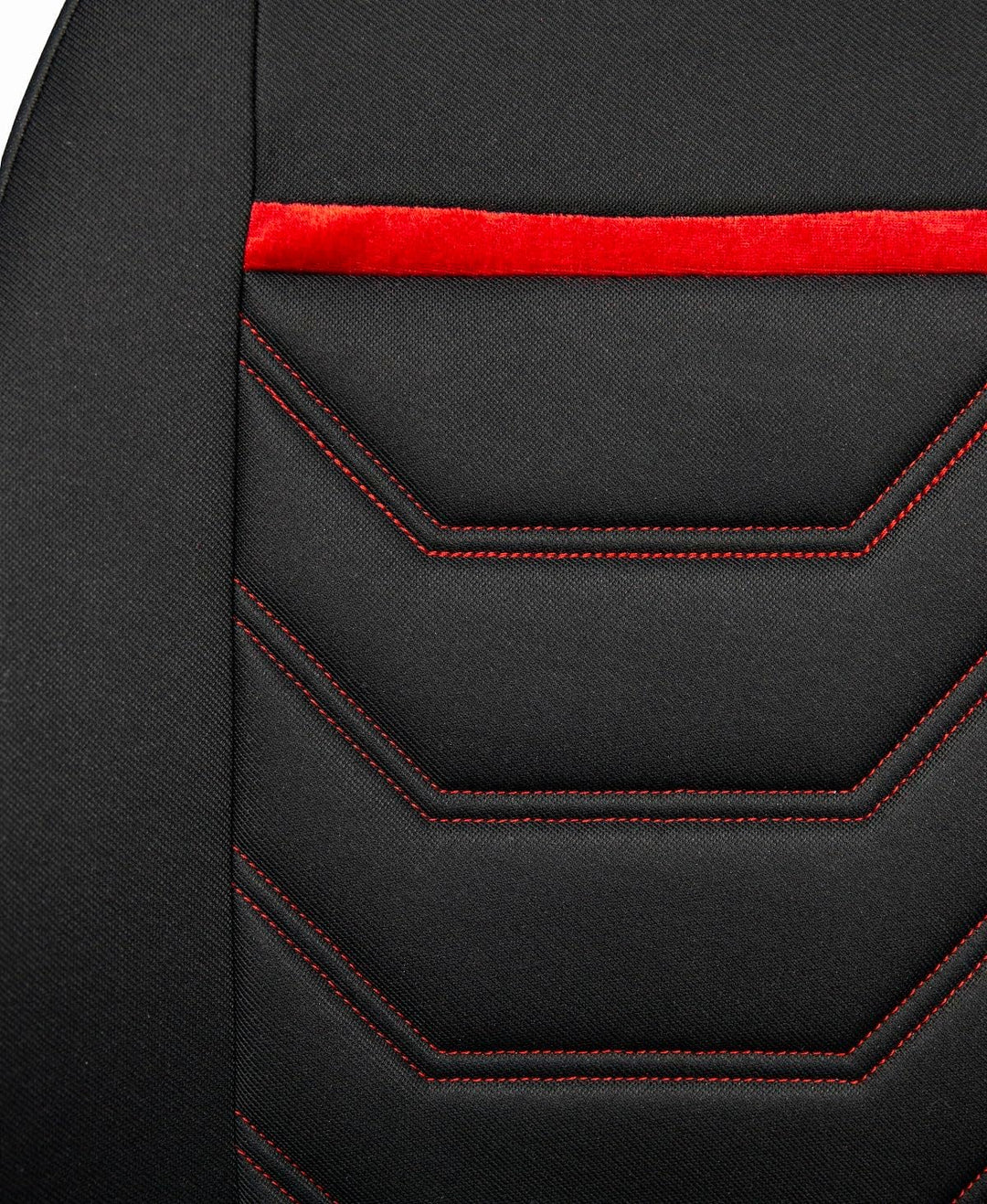 ERJOT Autobezüge Sitzbezüge Comfort Plus Schonbezüge Komplet Set Universal Schwarz (Rot), Rot