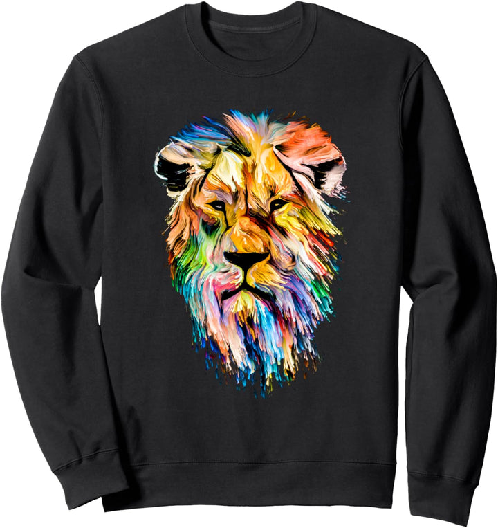 Wear Cool Wild Stylish Lion Tee Shirts, Lion Graphic Designs Sweatshirt