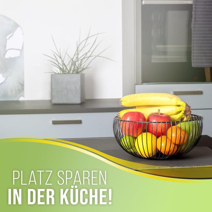 BS Obstkorb – hochwertiger Obstkorb im modernen Stil zur Aufbewahrung von Obst und Gemüse – Obstscha