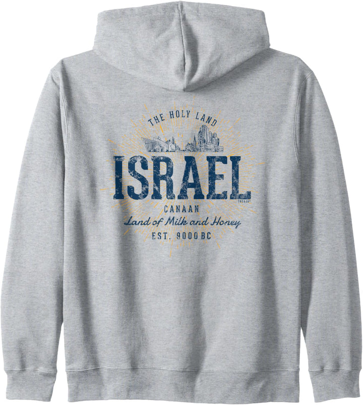 Retro Stil Vintage Israel Kapuzenjacke