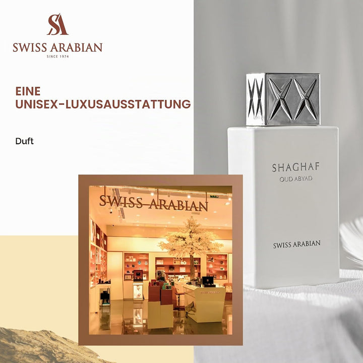 Swiss Arabian Shaghaf Abyad OUD EDP 75 ml White, White