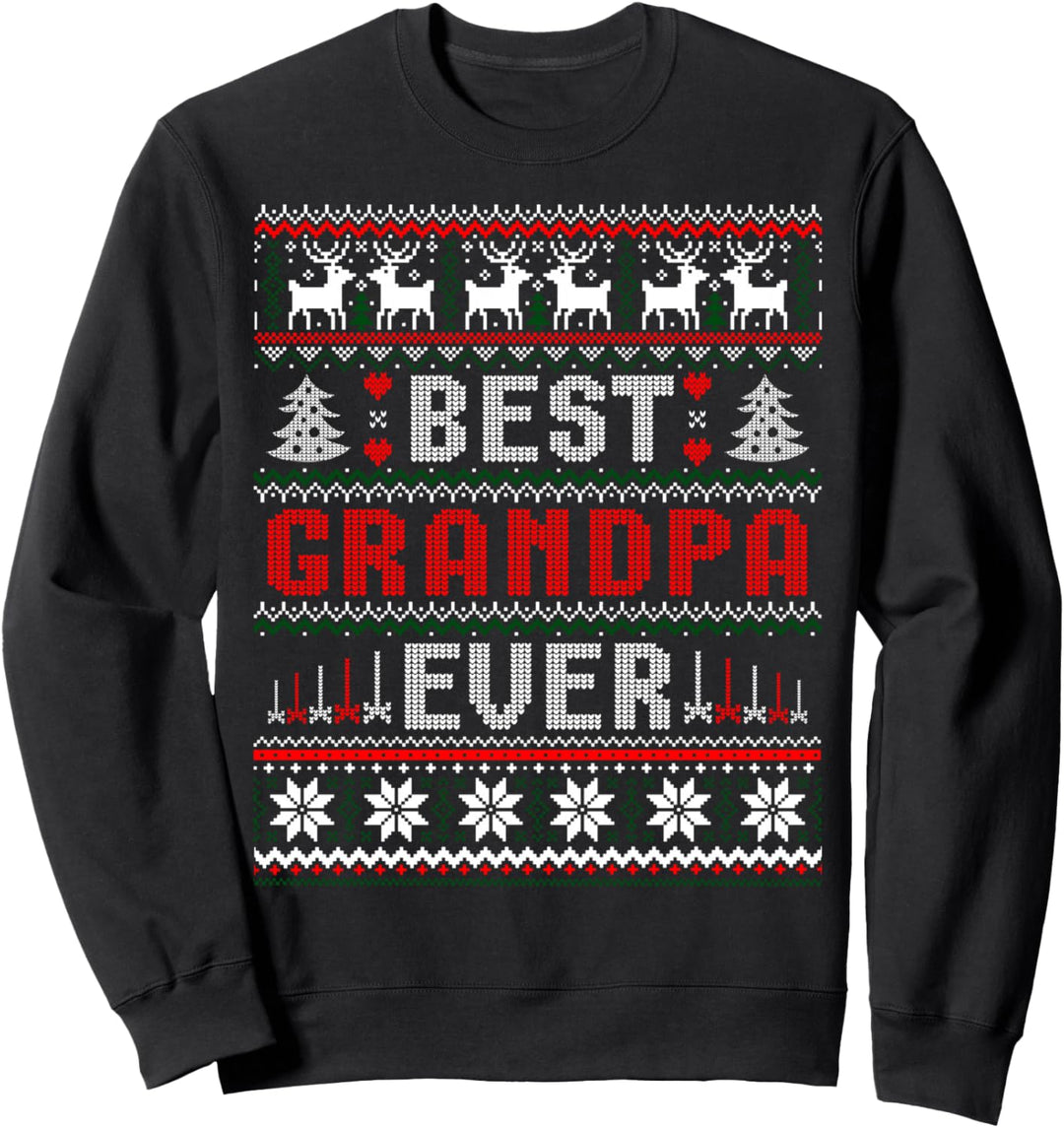 Bester Opa aller Zeiten hässlicher Weihnachtspullover Sweatshirt