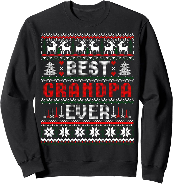 Bester Opa aller Zeiten hässlicher Weihnachtspullover Sweatshirt