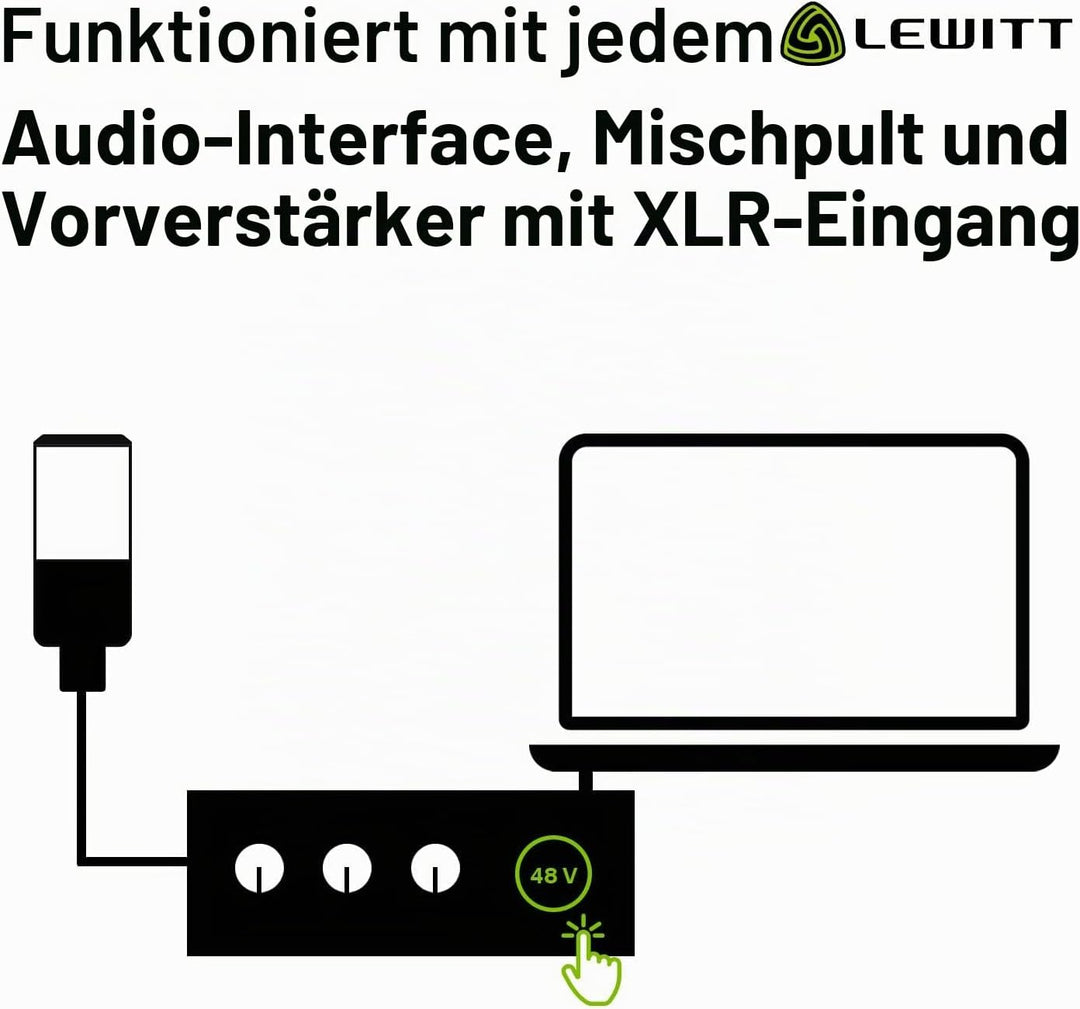 LCT 440 Pure - XLR Kondensatormikrofon für Stimme, Gesang, Instrumentenaufnahmen und Streaming - 1"