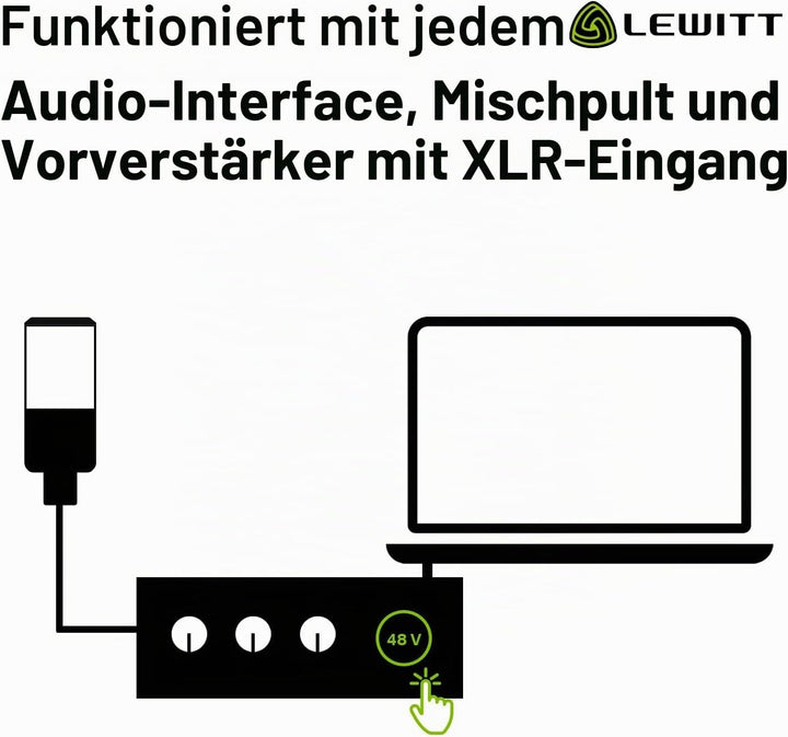 LCT 440 Pure - XLR Kondensatormikrofon für Stimme, Gesang, Instrumentenaufnahmen und Streaming - 1"