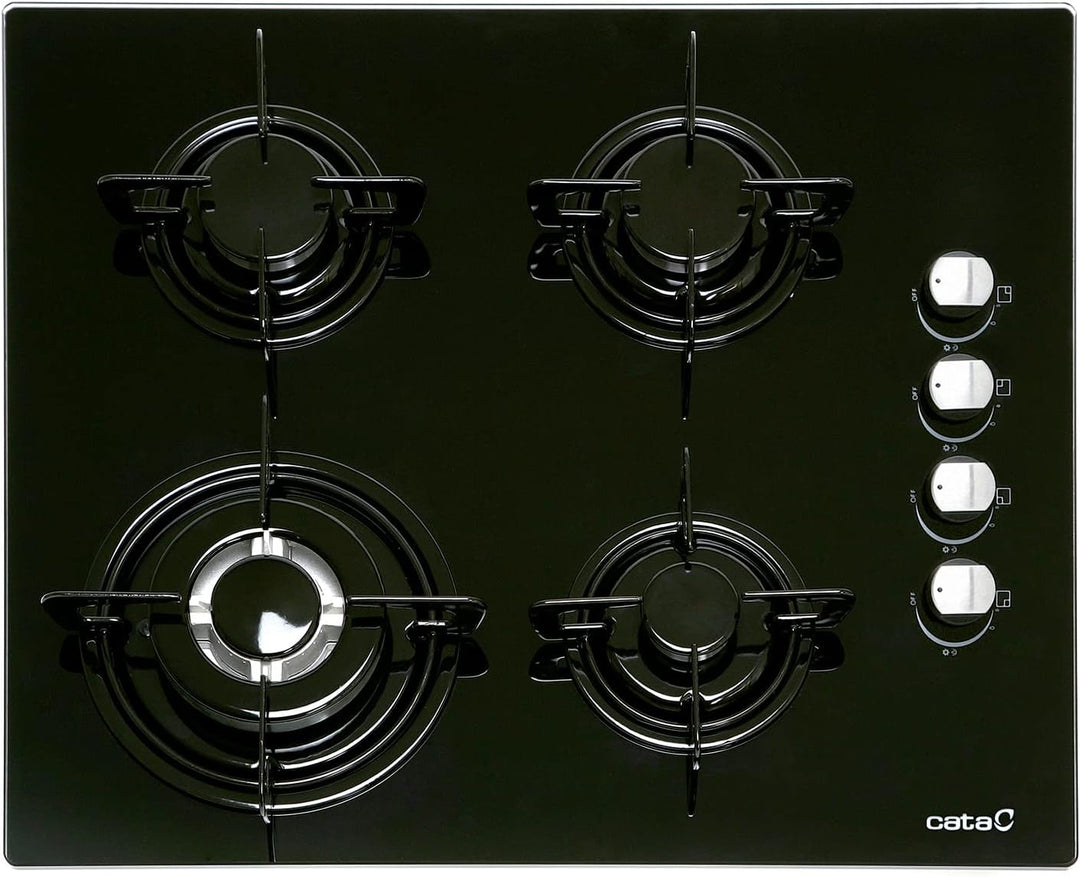CI 631 BK A/A - Gasherd mit Butangas und 4 Gaskochfeldern - 1 Dreifache Krone - Geeignet für das Koc