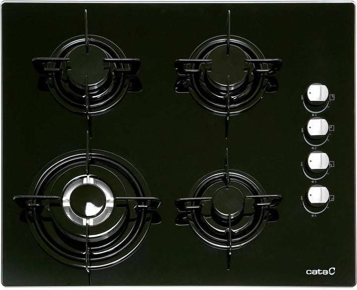 CI 631 BK A/A - Gasherd mit Butangas und 4 Gaskochfeldern - 1 Dreifache Krone - Geeignet für das Koc