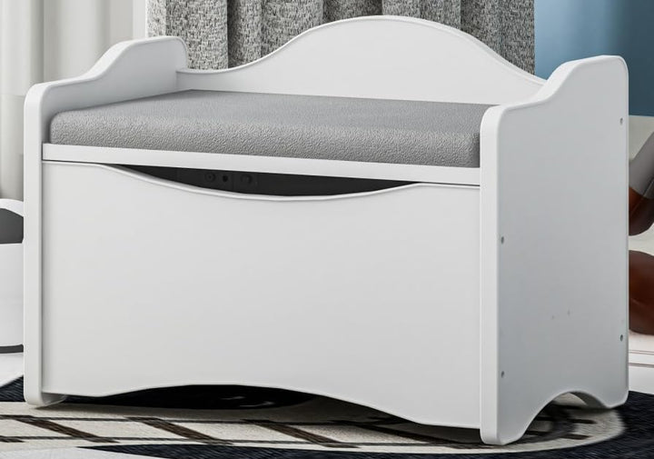 BDW Sitzbank mit Stauraum - Aufbewahrungsbox mit Deckel - für Kinderzimmer, Kindergarderobe - Schuhb