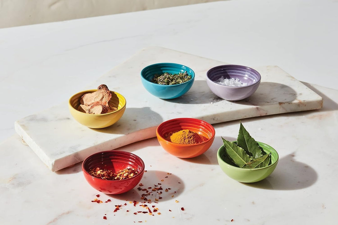 Le Creuset Set mit 6 Vancouver Quetschschalen, 57 ml, mehrfarbig