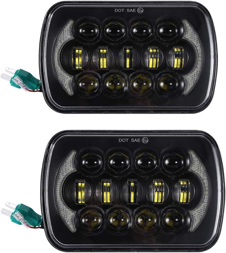 SXMA 5x7 Zoll Sealed Beam Ersatz LED Scheinwerfer mit DRL für Cherokee XJ (1 Paar)