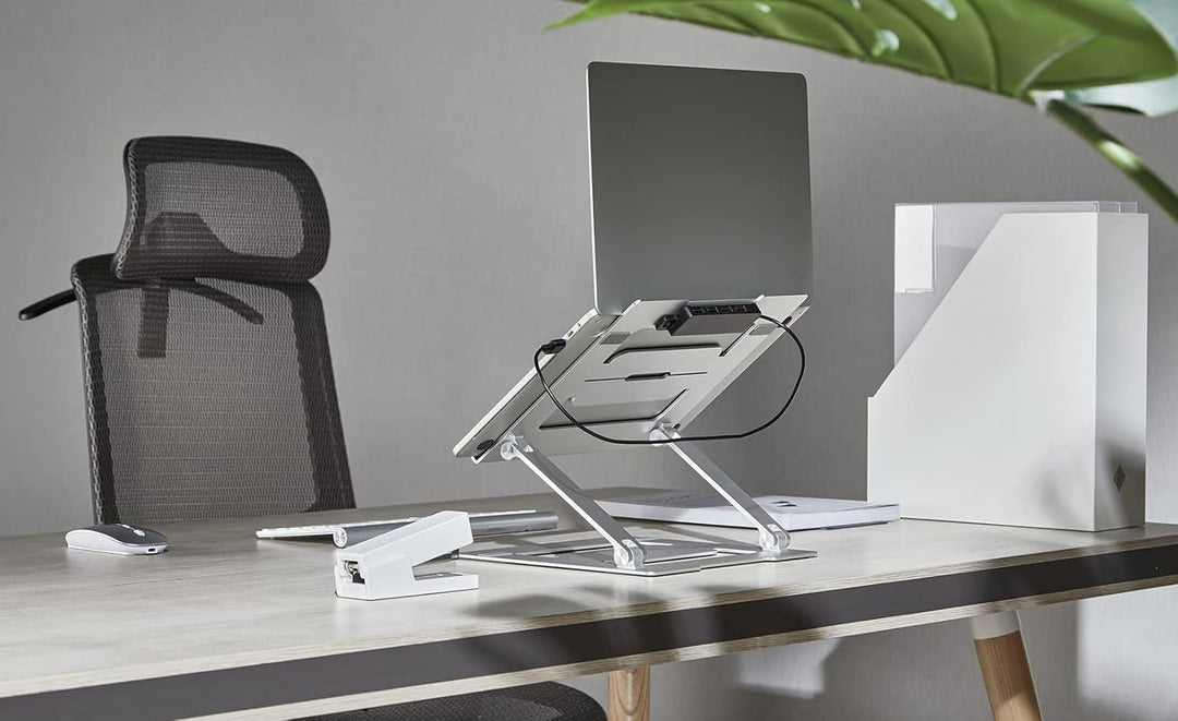 myWall Laptop Ständer HT17L, Ergonomische Laptop-Halterung für den Schreibtisch, Notebook und MacBoo