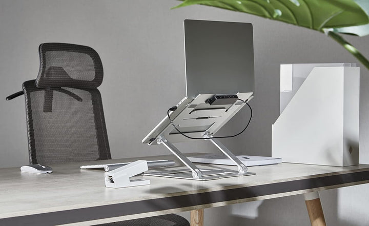 myWall Laptop Ständer HT17L, Ergonomische Laptop-Halterung für den Schreibtisch, Notebook und MacBoo