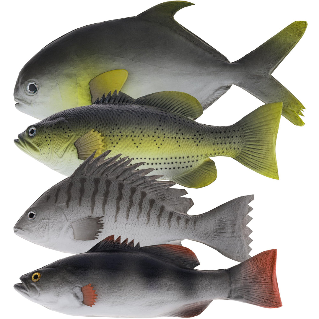 4 Stück Künstliche Fisch Deko Realistische Kunststoff Fische Dekoration Lebensmittel Aquarium Küche