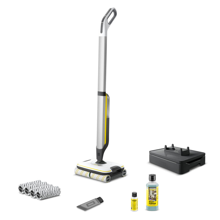 Kärcher Hartbodenreiniger FC 7 Cordless Plus Stone, kabelloser Bodenreiniger mit 4 rotierenden Mikro