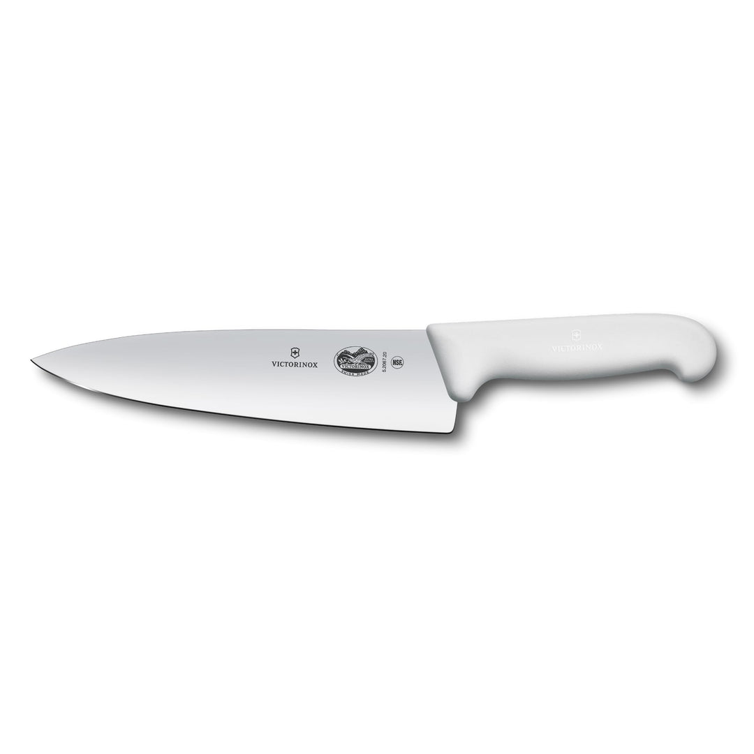 Victorinox Fibrox Kochmesser, Breites Universalmesser für Fleisch, Fisch, Gemüse und Kräuter, 20 cm,