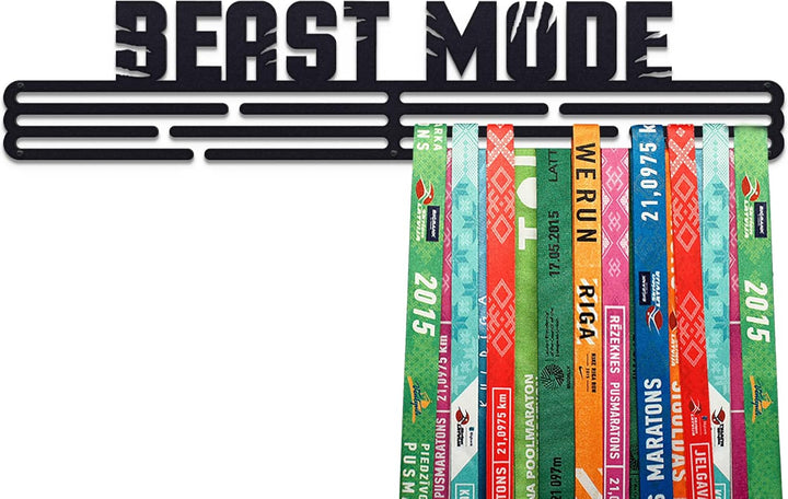 Beast Mode Medaillenhalter Stahl | Medaillen Aufhänger | Medal Hanger Holder Display Rack XL - Schwa