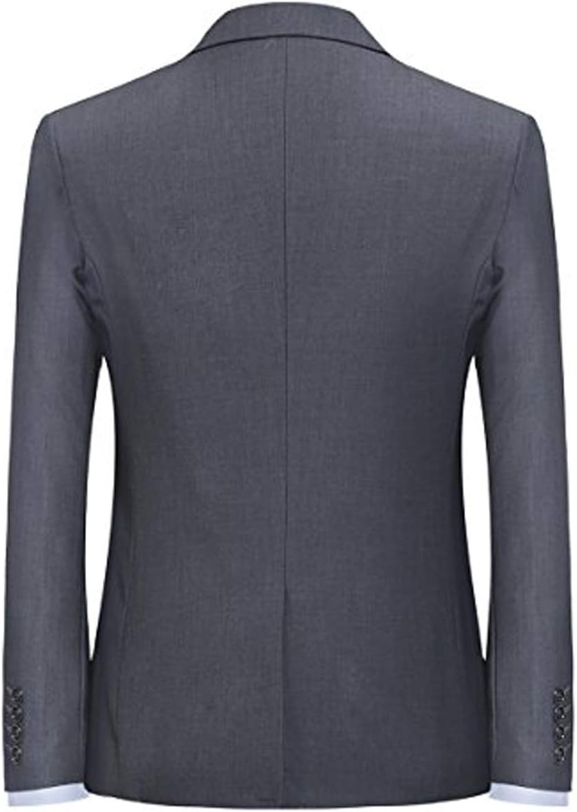 Allthemen Herren Sakko Slim Fit Sportlich Blazer Anzugjacke 1 Knopf Business Hochzeit Freizeit XS Gr