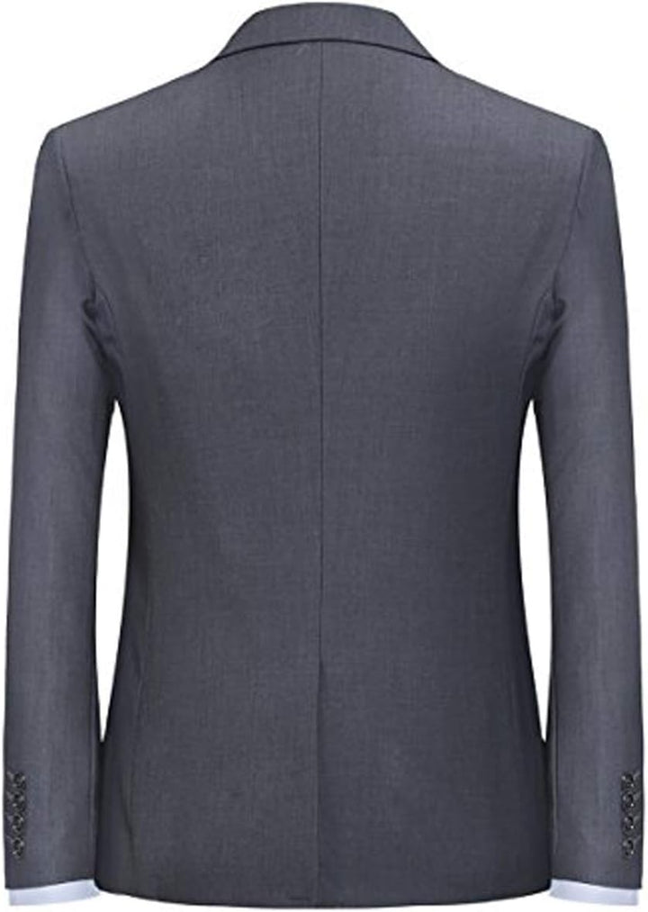 Allthemen Herren Sakko Slim Fit Sportlich Blazer Anzugjacke 1 Knopf Business Hochzeit Freizeit XS Gr