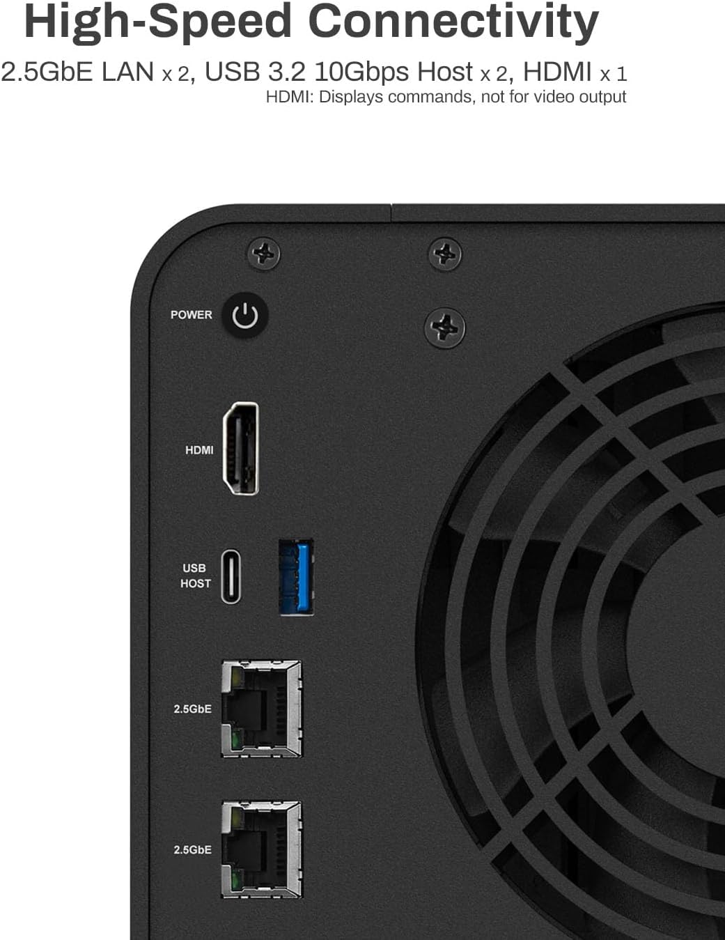 TERRAMASTER F4-424 Pro NAS Speicher - 4Bay Core i3-N305 8-Core 8-Thread CPU, 32GB DDR5 RAM, 2.5GbE P