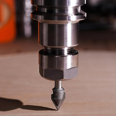 SpeTool Fasenfräser 8mm Schaft 90 Grad Gravierstichel V Nutfräser CNC Fräser Schaftfräser 12mm Schne