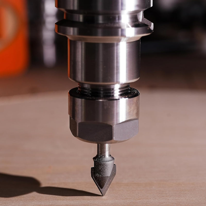 SpeTool Fasenfräser 8mm Schaft 90 Grad Gravierstichel V Nutfräser CNC Fräser Schaftfräser 12mm Schne