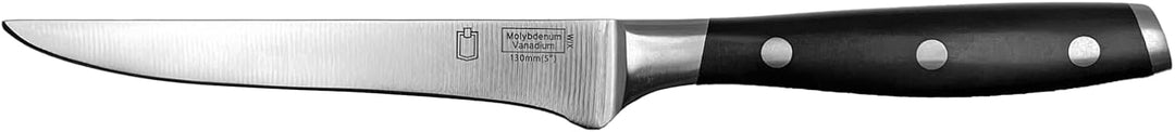 METRO Professional Messer Set 6-teilig., inkl schwarzer, zusammenrollbarer Messertasche, professione