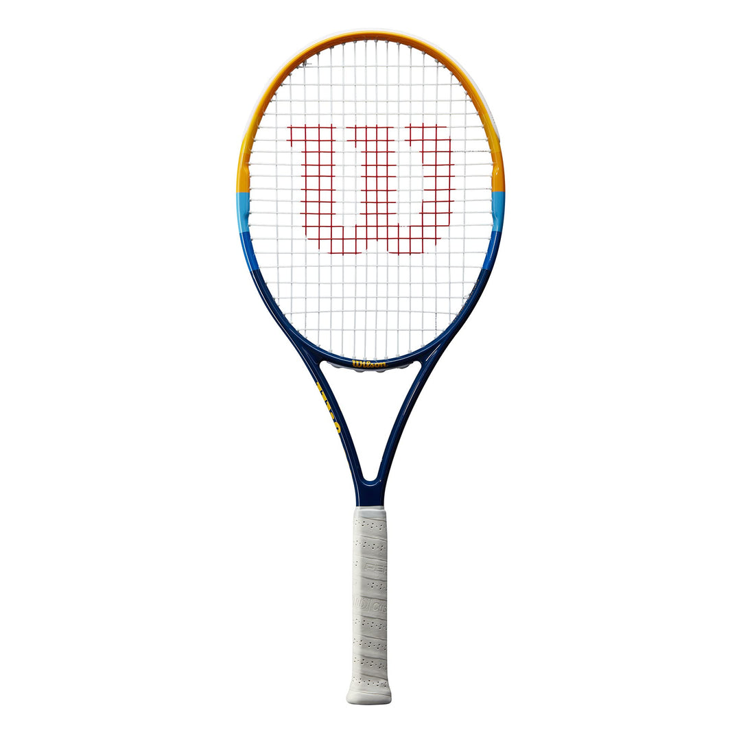 Wilson Tennisschläger, Wilson Profile, Unisex, Anfänger und Freizeitspieler, Griffstärke 2 Blue/Oran