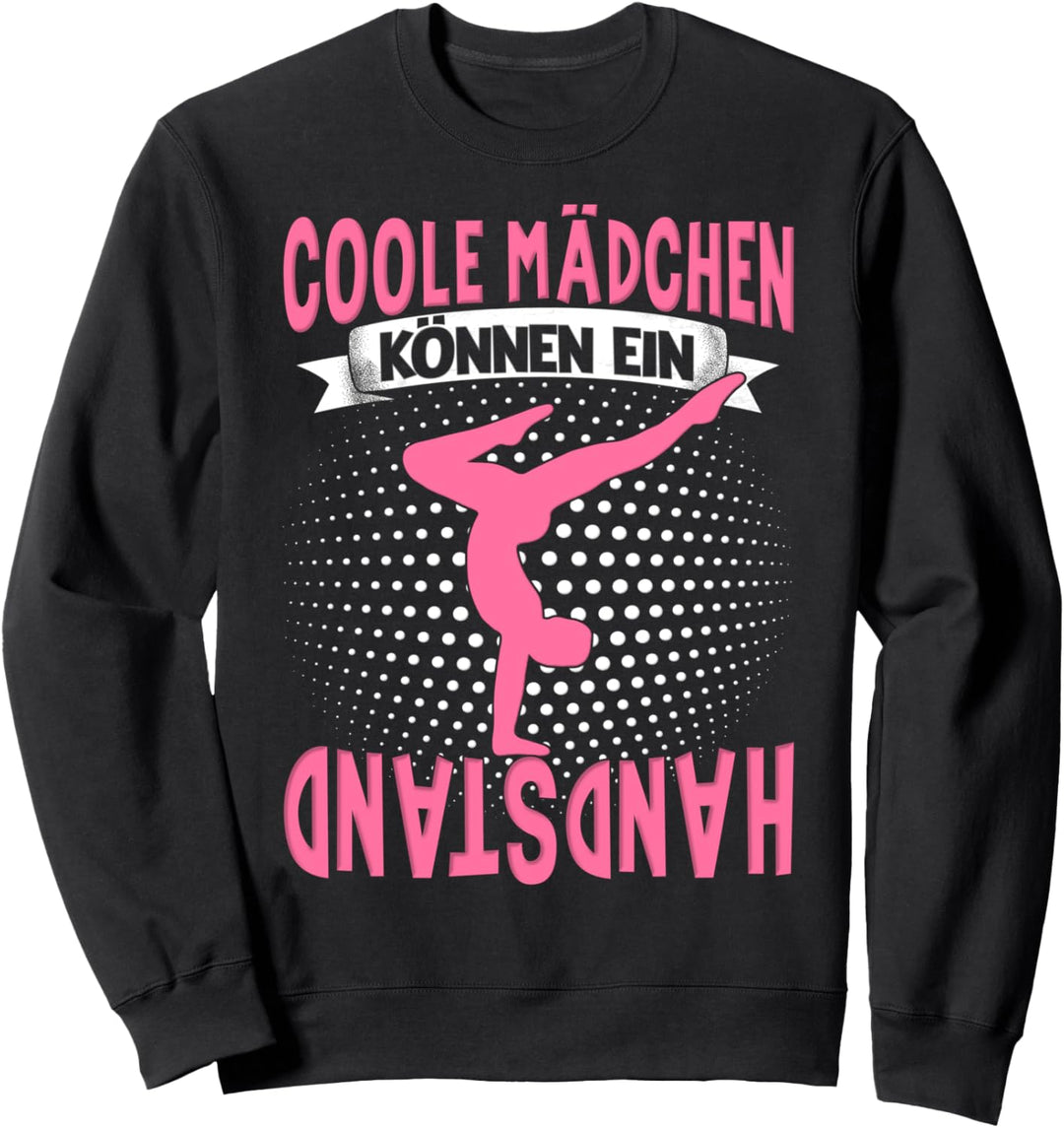 Handstände Turnerin Damen Mädchen Turner Kopfüber Handstand Sweatshirt