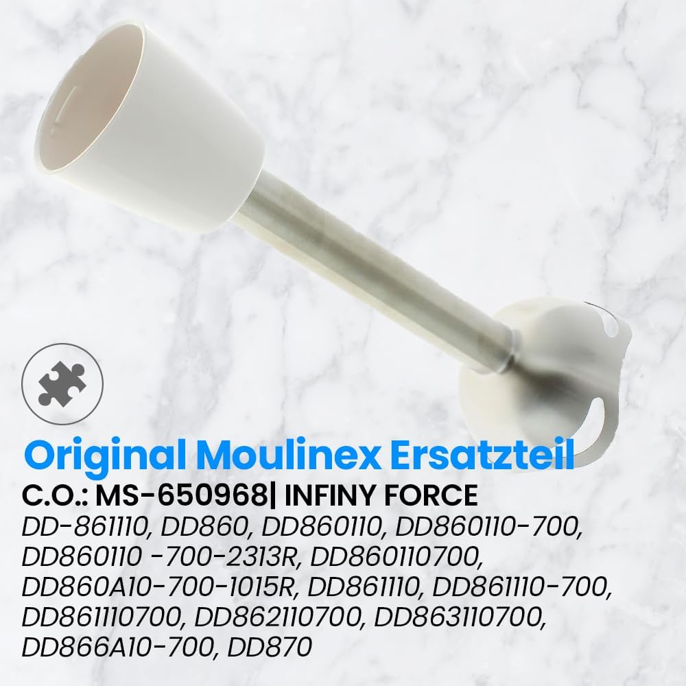 Anakel Home Ersatz-Mixerarm MS-650968 kompatibel mit Moulinex Infiny Force | Edelstahl 4 Klingen, Ac
