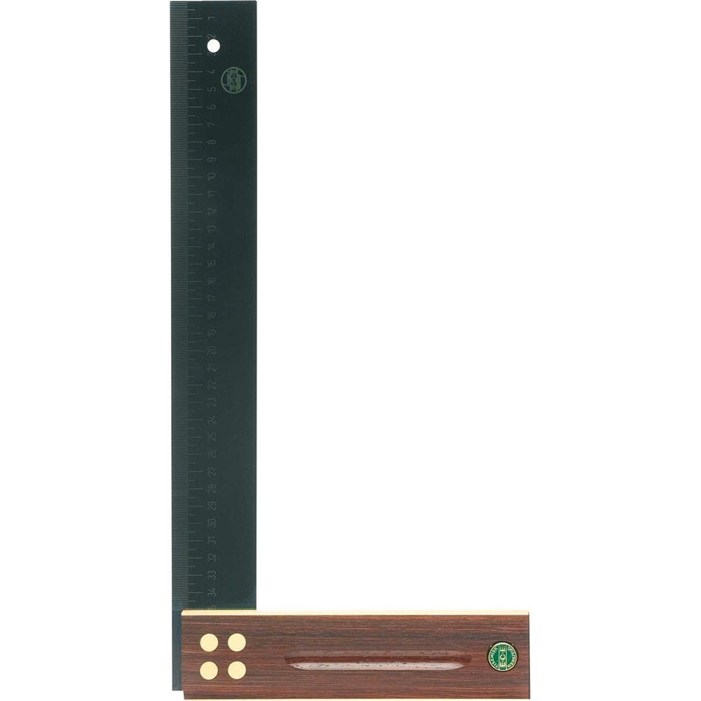 E. C. EMMERICH GMBH + CO. KG 409 Präzisionswinkel L.150mm Palisanderholz gelaserte mm-Skala ECE