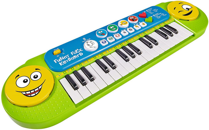 Simba 106834250 - My Music World Funny Keyboard, 32 Tasten, 8 Demos, 6 Rhythmen, 4 lustige Geräusche