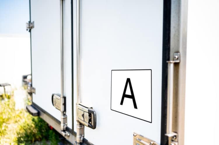 2 Stück – Abfalltafel A-Schild gem. § 55 KrWG und ALT § 56 KrWG §52 Abfalltransport Magnetisch Warnt