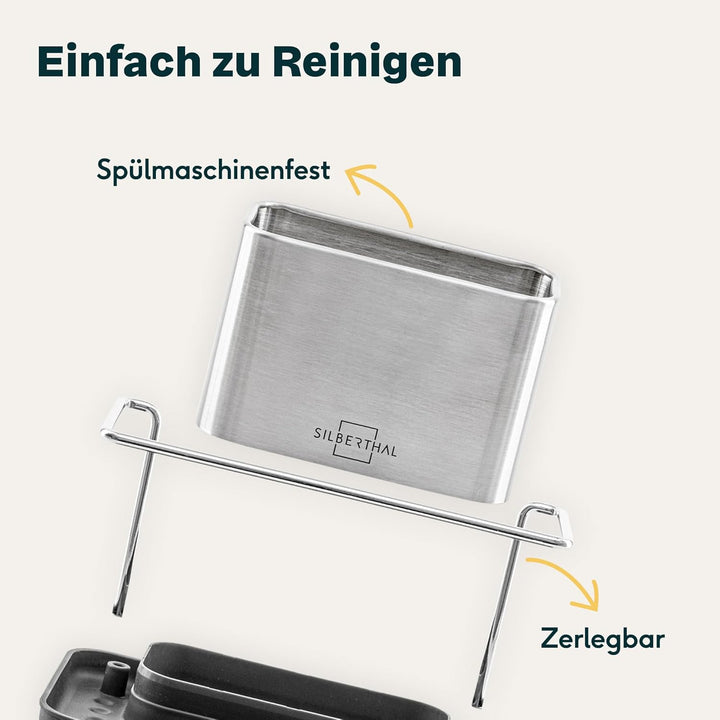 SILBERTHAL Spülbecken Organizer - Edelstahl - Für Spülmittel und Schwämme - Ordnung Küche, Spülbecke
