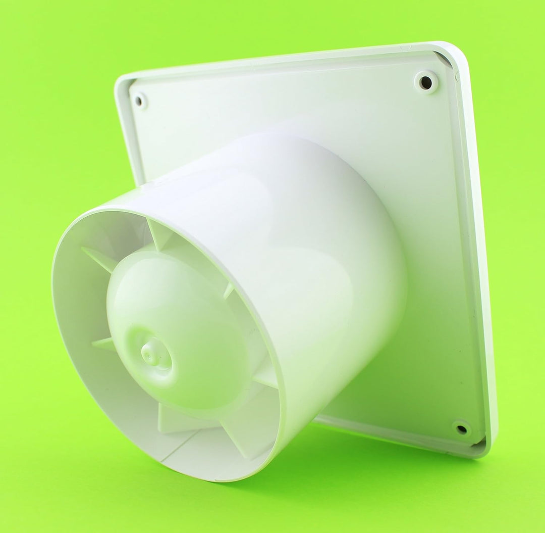 Basic Badventilator Ø 100 mm Badlüfter nur 10 W Lüfter Ventilator Deckenlüfter weiss 10 cm WB100 Wan