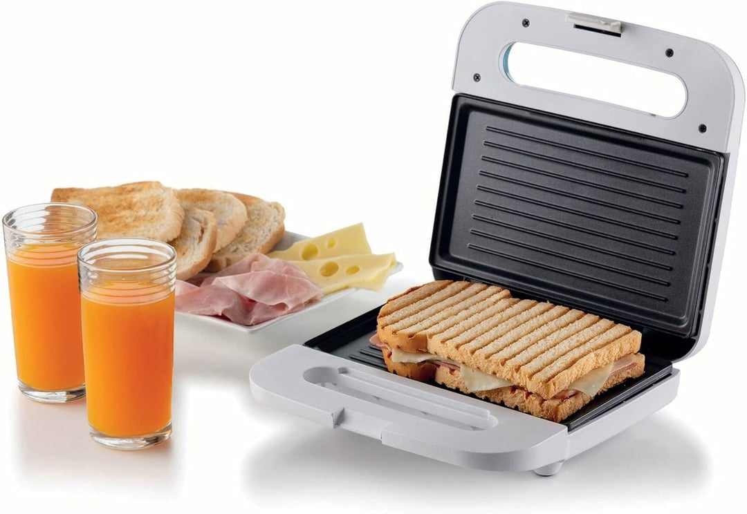 Ariete Breakfast 1971 Elektro-Toaster, Sandwich- und Sandwichplatte, feste Grillplatten mit Antihaft