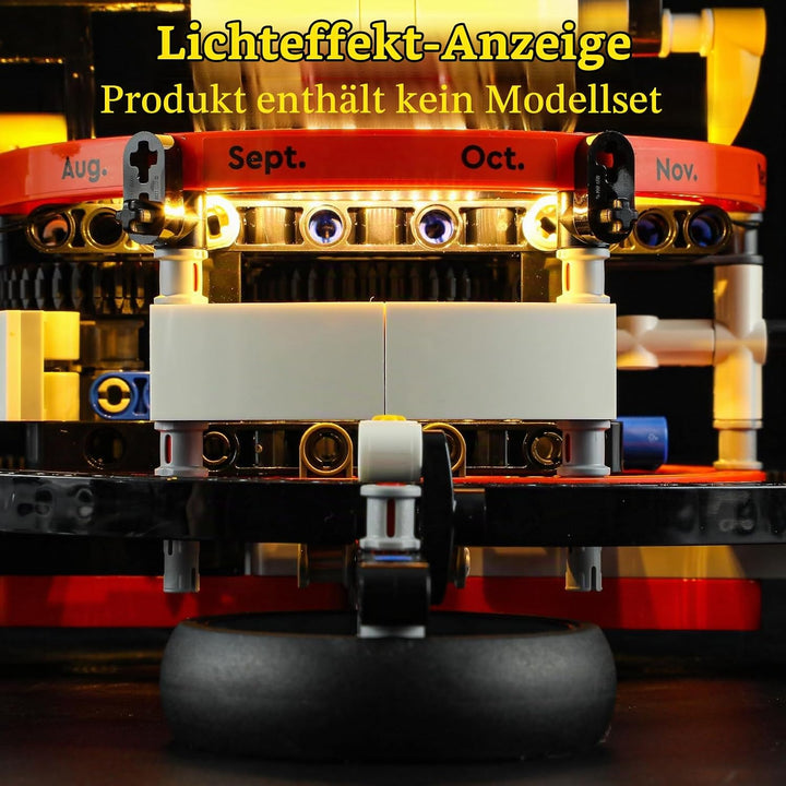 GEAMENT LED Licht-Set Kompatibel mit Lego Sonne Erde Mond Modell - Beleuchtungsset für Technic 42179