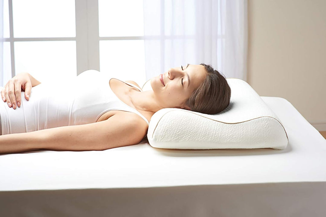 Technogel® Anatomic Curve Orthopädisches Nackenstütz-Kopfkissen – Patentiert, Schadstofffrei & Zerti